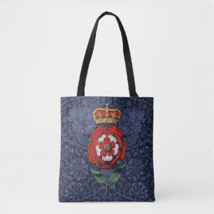 Tudor Rose Rot und Weiß Tasche