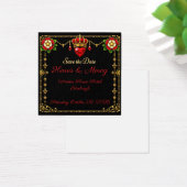 Tudor-Rose Save-the-Date-Krone Herz  (Schreibtisch)