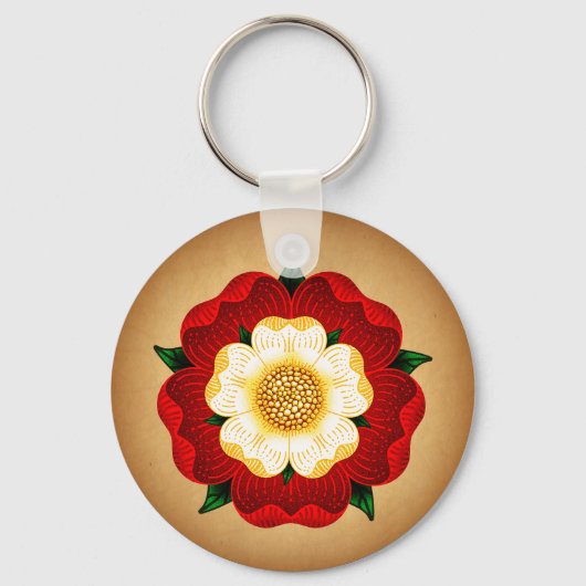 Tudor Rose Schlüsselanhänger (Vorderseite)