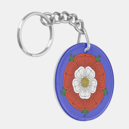 Tudor Rose Schlüsselanhänger (Vorderseite links)