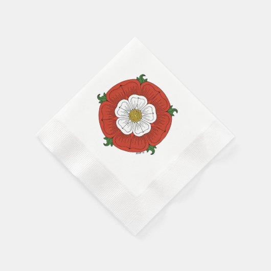 Tudor Rose Serviette (Ecke)
