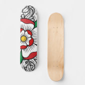 Tudor Rose Skateboard Deck (Vorderseite)