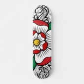 Tudor Rose Skateboard Deck (Vorne)