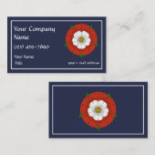 Tudor-Rose Visitenkarte (Vorne/Hinten)