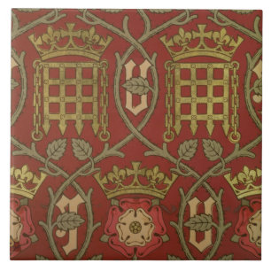 "Tudor Rose", Wiedergabetapete entwarf durch S Fliese