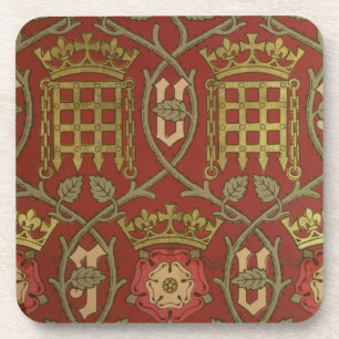 "Tudor Rose", Wiedergabetapete entwarf durch S Getränkeuntersetzer