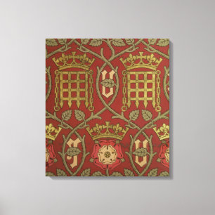 "Tudor Rose", Wiedergabetapete entwarf durch S Leinwanddruck