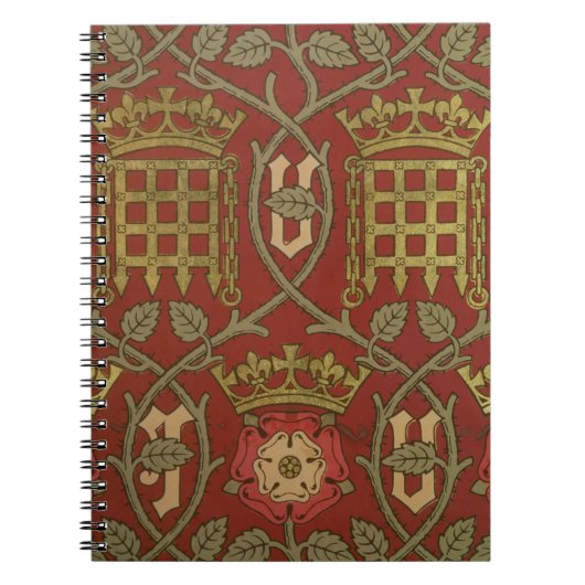 "Tudor Rose", Wiedergabetapete entwarf durch S Notizblock (Vorderseite)