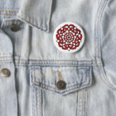 Tudor Rosemandala-Rot Button (Beispiel)