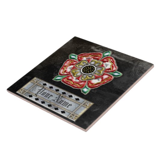 tudor Rosen-Familiengewohnheit Fliese (Seite)