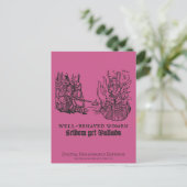 Tudor Trouble und Streife Postkarte (Stehend Vorderseite)