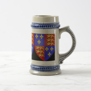 TUDOR-WAPPEN KÖNIG HEINRICH VIII. BIERGLAS