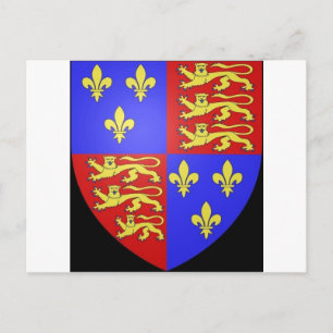 TUDOR-WAPPEN KÖNIG HEINRICH VIII. POSTKARTE