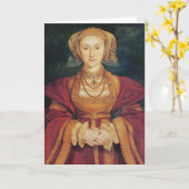 Tudors - Anne of Cleves Grußkarte Karte (Gelbe Blume)