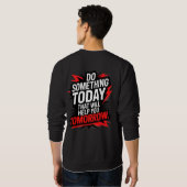 Tue heute etwas, das dir morgen hilft – sweatshirt (Schwarz voll)