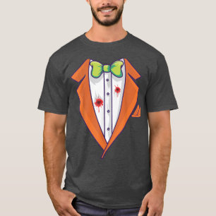 Tuedo Anzug Tu Bloody Wound Beängstigend Halloween T-Shirt