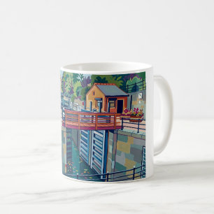 Tuel Lane Lock Sowerby Bridge Yorkshire Kanal Kuns Kaffeetasse