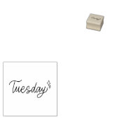 Tuesday Weekday Journal Design Gummistempel (Stempel)