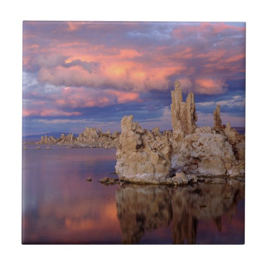 Tufa-Formationen am Mono-See Fliese (Vorderseite)