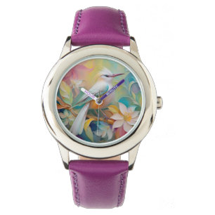 Tufed Golden Rumped Fantasy Bird Armbanduhr