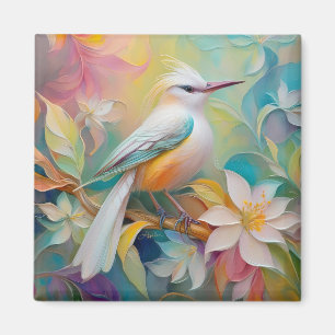 Tufed Golden Rumped Fantasy Bird Magnet
