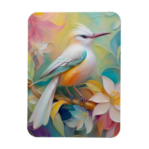 Tufed Golden Rumped Fantasy Bird Magnet