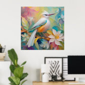 Tufed Golden Rumped Fantasy Bird Poster (Heimbüro)