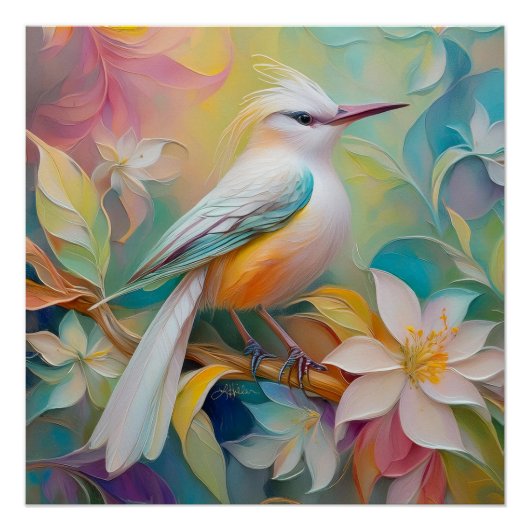 Tufed Golden Rumped Fantasy Bird Poster (Vorderseite)