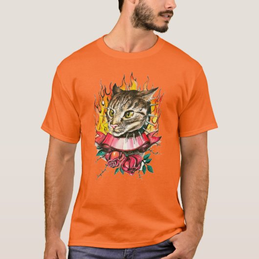 Tuff Kitty Krawatte-Dye T - Shirt, Regenbogenschwi T-Shirt (Vorderseite)