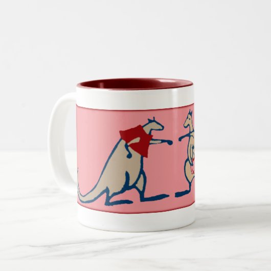 Tuffies Zweifarbige Tasse (Vorderseite Links)