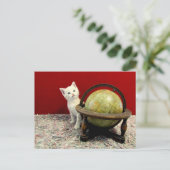 Tuffy McDuff Rund um die Welt - Katze / Kitten Postkarte (Stehend Vorderseite)
