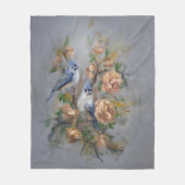 Tufted Titmice Fleecedecke (Vorderseite)