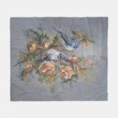 Tufted Titmice Fleecedecke (Vorderseite (Horizontal))