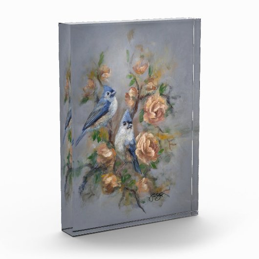 Tufted Titmice Fotoblock (Links)