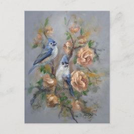 Tufted Titmice Postkarte