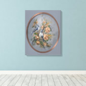 Tufted Titmouse 16x20" Leinwanddruck (Insitu (Holzboden))