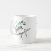 Tufted Titmouse Bird Art Coffee Tasse (Vorderseite Links)
