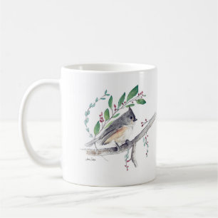 Tufted Titmouse Bird Art Coffee Tasse