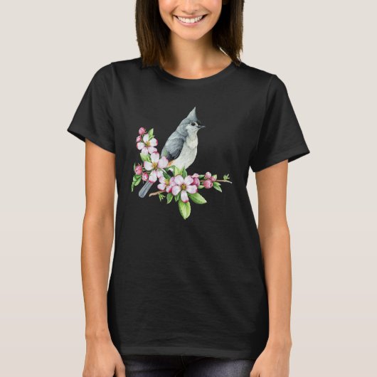 Tufted Titmouse Bird Birding Bird Watcher T-Shirt (Vorderseite)
