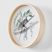 Tufted Titmouse Bird Zuhause Décor Uhr (Winkel)