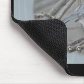 Tufted Titmouse Werted Mitarbeiter Geburtstag Mousepad (Ecke)