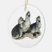 Tufted Toulouse Goslings Keramikornament (Links)
