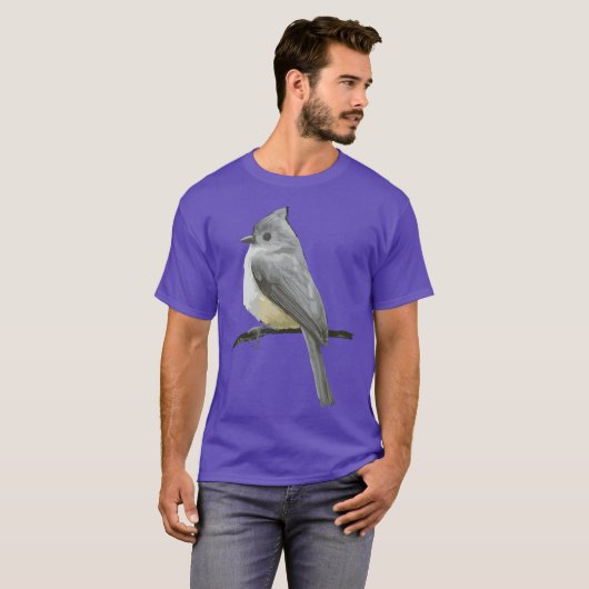 Tufteditmouse Bird Freunde T-Shirt (Vorne ganz)