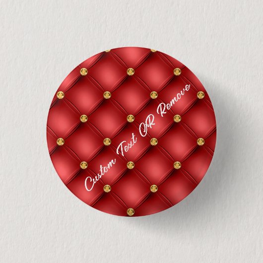 Tufthaste für Red Gold Edelstein mit benutzerdefin Button (Vorderseite)