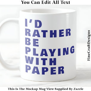 Tüftler-Liebhaber-Tasse, Benutzerdefinierte Papier Kaffeetasse