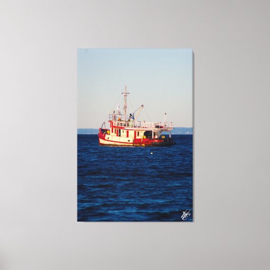 Tug-Boot auf Mutiny Bay #2 Leinwanddruck (Vorderseite)