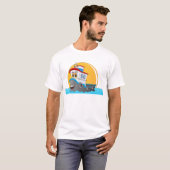 Tug-Boot-Cartoon T-Shirt (Vorne ganz)