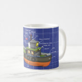 Tug-Boot Kaffeetasse (VorderseiteRechts)