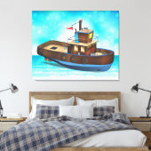 Tug-Boot Leinwanddruck (Insitu (Schlafzimmer))