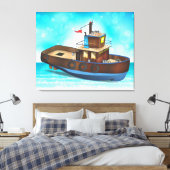 Tug-Boot Leinwanddruck (Insitu (Schlafzimmer))
